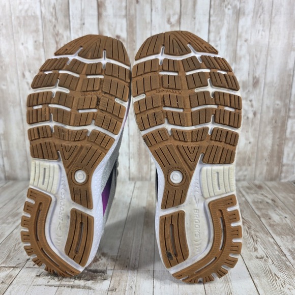 Brooks Ghost 15 Women's Running Shoes Light Grey Purple Aqua Size 11 Medium - Picture 7 of 8
